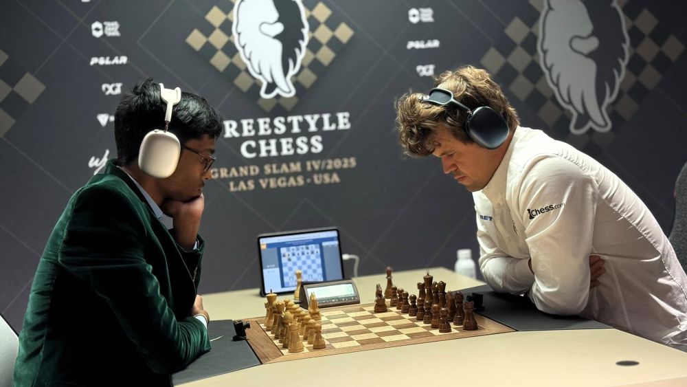 Carlsen Crashes, Pragg Rises: Vegas Freestyle Chess Gets Wild